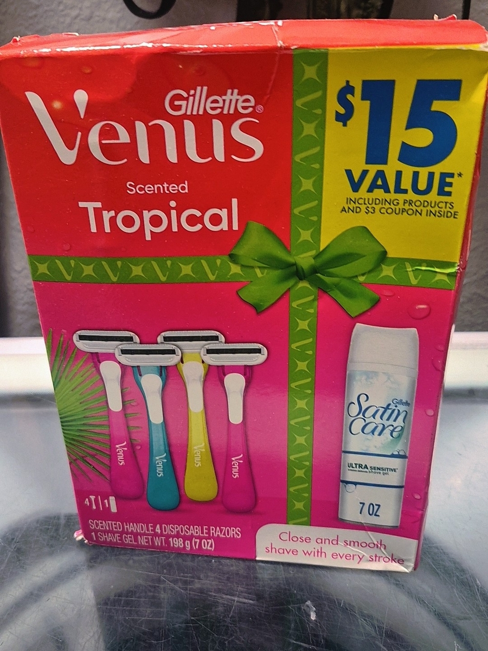 VENUS Tropical Scented Women's Razor Gift Pack - Pink, Teal, Yellow, White